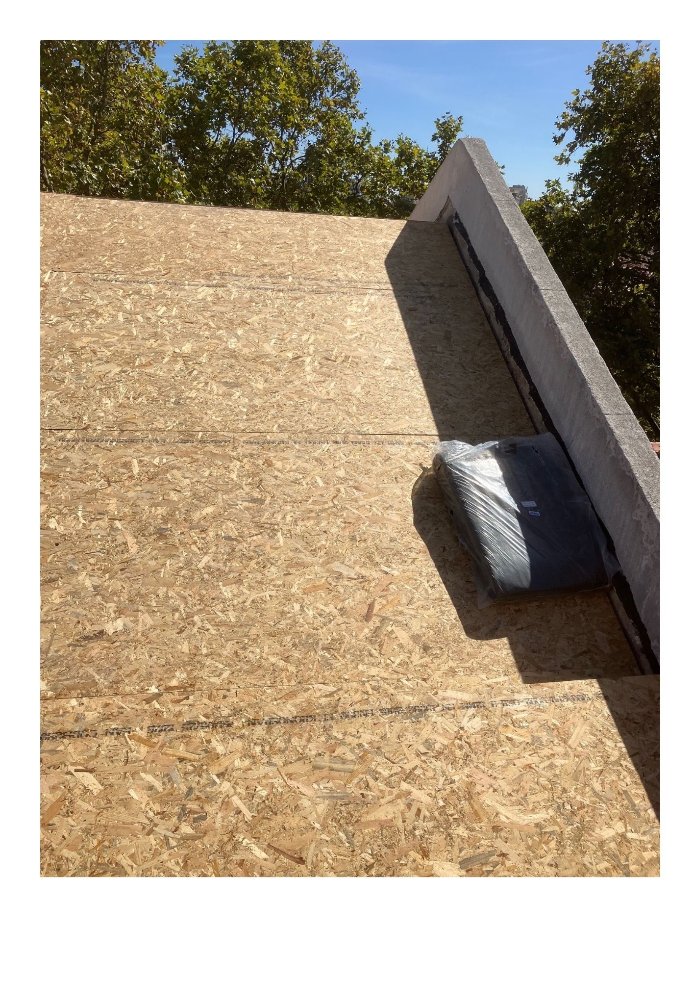 4 Aplicação de forra em chapas OSB na cobertura por cima dos barrotes